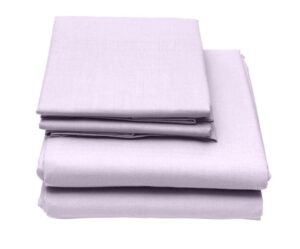 hotel collections sheet set hotel luxury 1800 bedding sheets & pillowcases extra soft cooling bed sheets - deep pocket up to 17 inch mattress - wrinkle, fade, stain resistant 4 piece (full, lavendar)