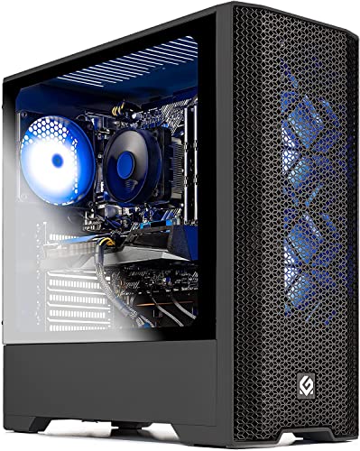 Skytech Gaming Blaze 3.0 Black Gaming PC Desktop – AMD Ryzen 5 3600 3.6 GHz, RX 6600XT, 1TB NVME SSD, 16G DDR4 3200, 600W Gold PSU, AC Wi-Fi, Windows 10 Home 64-bit