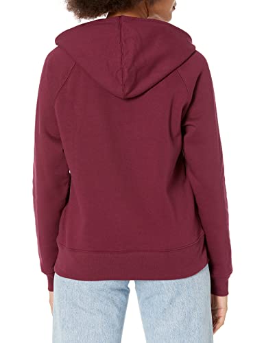 GAP womens Logo Hoodie Zip Sweatshirt, Ruby Wine, Large US