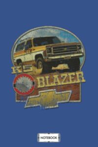 k5 blazer 1979 off road notebook: planner, diary, journal, 6x9 120 pages, lined college ruled paper, matte finish cover