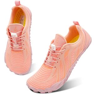 L-RUN Womens Water Shoes Lightweight Hiking Shoes Quick Drying Pink M US (Women 8.5, Men 7)=EU39