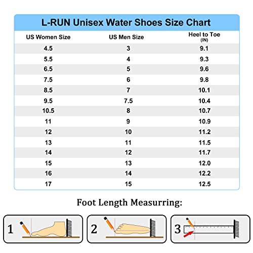 L-RUN Womens Water Shoes Lightweight Hiking Shoes Quick Drying Pink M US (Women 8.5, Men 7)=EU39