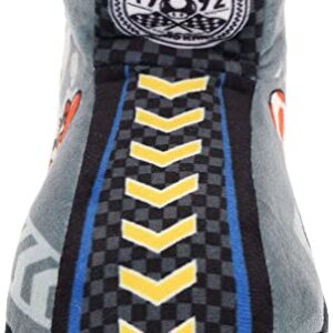 SUPER MARIO Boys' Mariokart Slippers Mismatch Bootie, Grey, Little Kid Size 10/11