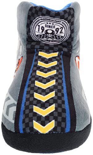 SUPER MARIO Boys' Mariokart Slippers Mismatch Bootie, Grey, Little Kid Size 10/11