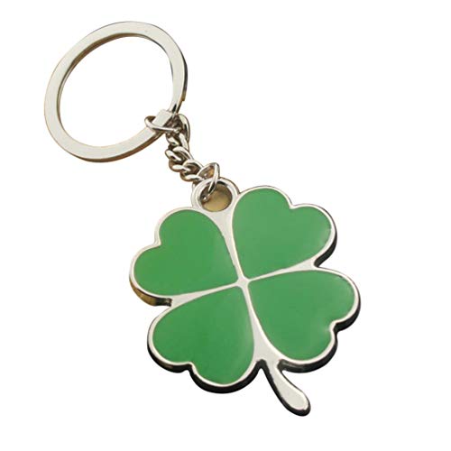 DOITOOL Four Leaf Clover Keychain Shamrock Keychain Keyring Charm Pendants, Lucky Key Chain St. Patricks Day Charms