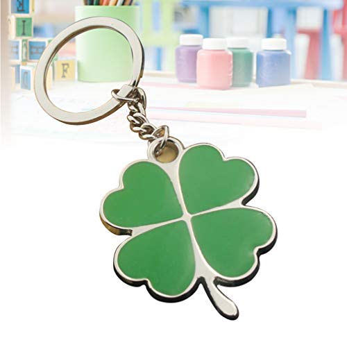 DOITOOL Four Leaf Clover Keychain Shamrock Keychain Keyring Charm Pendants, Lucky Key Chain St. Patricks Day Charms