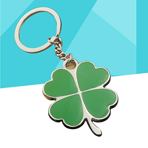 DOITOOL Four Leaf Clover Keychain Shamrock Keychain Keyring Charm Pendants, Lucky Key Chain St. Patricks Day Charms