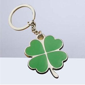 DOITOOL Four Leaf Clover Keychain Shamrock Keychain Keyring Charm Pendants, Lucky Key Chain St. Patricks Day Charms