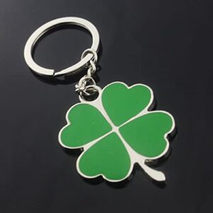 DOITOOL Four Leaf Clover Keychain Shamrock Keychain Keyring Charm Pendants, Lucky Key Chain St. Patricks Day Charms