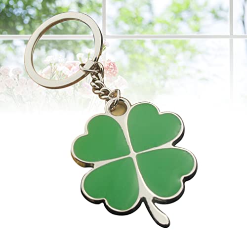 DOITOOL Four Leaf Clover Keychain Shamrock Keychain Keyring Charm Pendants, Lucky Key Chain St. Patricks Day Charms