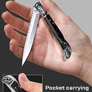 Pocket Knife for Men - Folding Knife - EDC Fold Knives - Sharp Blade Knifes - Best Pocket Knife for Urban Work Hobby Unboxing - Stocking Stuffers for Men - Gift for Men and Women 806