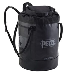 petzl, bucket fabric pack, black, 30 liters