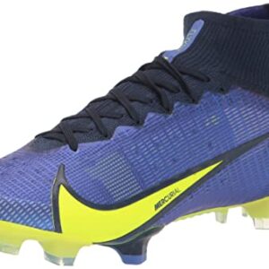 Nike Superfly 8 Elite FG Mens Football Boots CV0958 Soccer Cleats (UK 11 US 12 EU 46, Sapphire Volt Blue Void 574)