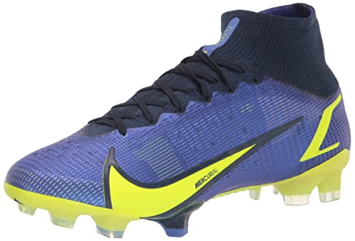 Nike Superfly 8 Elite FG Mens Football Boots CV0958 Soccer Cleats (UK 11 US 12 EU 46, Sapphire Volt Blue Void 574)