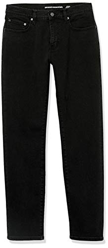 Amazon Essentials Men's Relaxed-Fit Stretch Jean, Washed Black, 54W x 34L