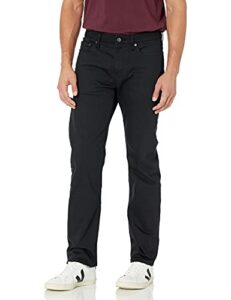 amazon essentials men's straight-fit stretch jean, washed black, 54w x 30l