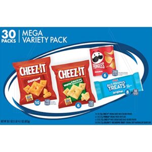 Kellogg's Mega Variety Pack (MVP) Snacks, Lunch Snacks, Office and Kids Snacks, Variety Pack, 30.1oz Box (30 Snacks)