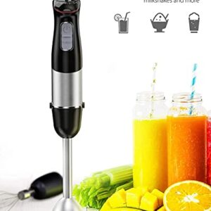 Aibesy Hand Blender Electric,Handheld Immersion Blender,Stick Blender with 6 Adjustable Speeds and Turbo Function,500W 2-in-1 Hand Blender with Whisk