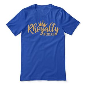 bbgreek sigma gamma rho sorority paraphernalia - sgrho - crew neck t-shirt - official vendor - rhoyalty - royal 2x-large