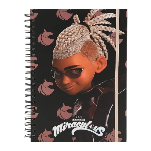 ZAG STORE - Miraculous Ladybug - Super Heroes Notebook Pegasus A4