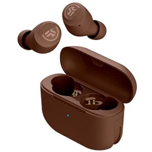jlab go air tones, true wireless earbuds designed with auto on and connect, touch controls, 32+ hours bluetooth playtime, eq3 sound, and dual connect, natural earthtone color (4625 w)