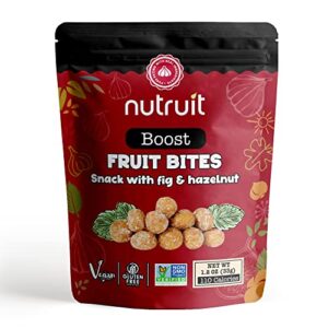 nutruit fig ball snack (pack of 20), smyrna figs, vegan, gluten free, non gmo, plant based, high fiber, 1.1 oz premium packs