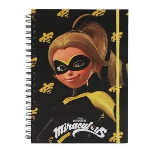 zag store - miraculous ladybug - super heroes notebook queen bee a4