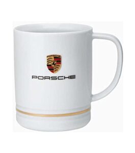 porsche crest coffee cup mug large 14 oz white