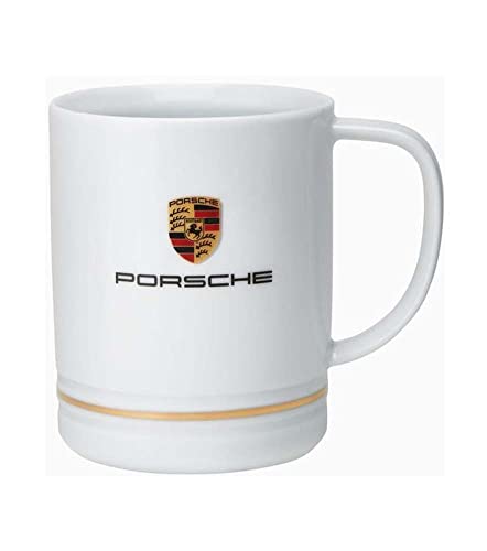 Porsche Crest Coffee Cup Mug Large 14 oz White