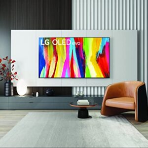 LG C2 Series 55-Inch Class OLED evo Smart TV OLED55C2PUA, 2022 - AI-Powered 4K TV, Alexa Built-in, Dark Silver