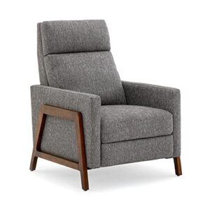 comfort pointe veneto push back recliner in performance fabric - ashen gray