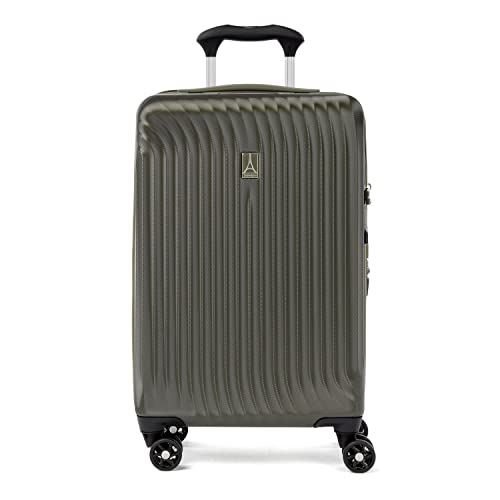 Travelpro Maxlite Air Hardside Expandable Luggage with 8 Spinner Wheels, Lightweight Hard Shell Polycarbonate Suitcase, Slate Green, Carry-On 21-Inch