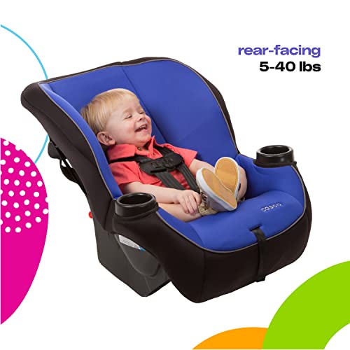 Cosco Onlook 2-in-1 Convertible Car Seat, Rear-Facing 5-40 pounds and Forward-Facing 22-40 pounds and up to 43 inches, Vibrant Blue