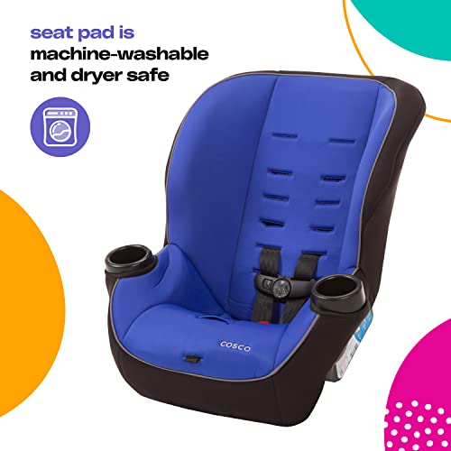 Cosco Onlook 2-in-1 Convertible Car Seat, Rear-Facing 5-40 pounds and Forward-Facing 22-40 pounds and up to 43 inches, Vibrant Blue