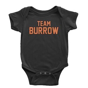 expression tees one-piece team burrow 6 months black romper