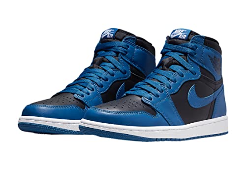 Jordan Mens Air 1 High OG 555088 404 Dark Marina Blue - Size 10