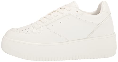 Steve Madden Women's Rocket Sneaker, White, 8.5