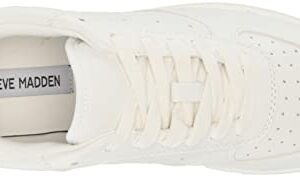 Steve Madden Women's Rocket Sneaker, White, 8.5