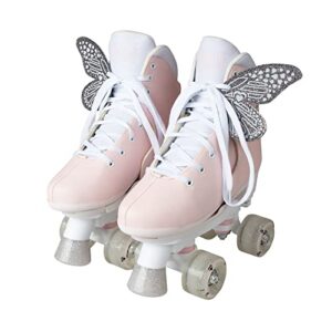 circle society adjustable roller skates- classic - inverted pink vanilla sz 3-7
