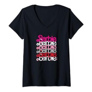 Barbie - Classic Barbie Logo V-Day V-Neck T-Shirt