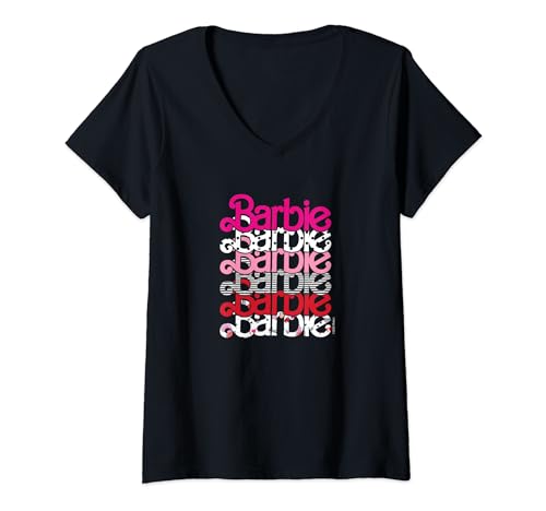 Barbie - Classic Barbie Logo V-Day V-Neck T-Shirt