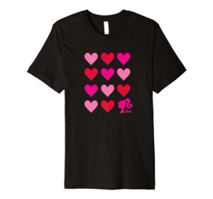barbie - heart grid premium t-shirt