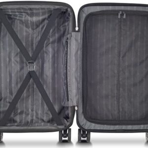 DELSEY Paris Jessica Hardside Expandable Luggage with Spinner Wheels (Black, 3-Piece Set (21/25/29))