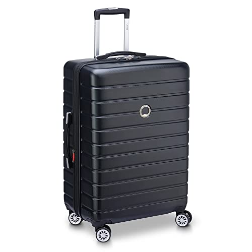 DELSEY Paris Jessica Hardside Expandable Luggage with Spinner Wheels (Black, 3-Piece Set (21/25/29))