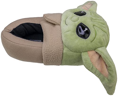 STAR WARS The Mandalorian, Grogu Baby Yoda Boys Slipper Full Body, Kids Size 13/1