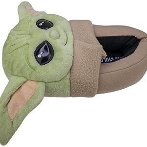 STAR WARS The Mandalorian, Grogu Baby Yoda Boys Slipper Full Body, Kids Size 13/1