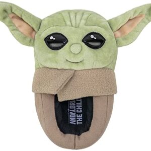 STAR WARS The Mandalorian, Grogu Baby Yoda Boys Slipper Full Body, Kids Size 13/1