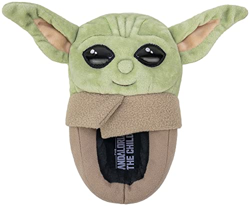 STAR WARS The Mandalorian, Grogu Baby Yoda Boys Slipper Full Body, Kids Size 13/1