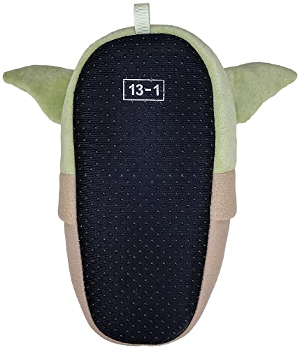 STAR WARS The Mandalorian, Grogu Baby Yoda Boys Slipper Full Body, Kids Size 13/1