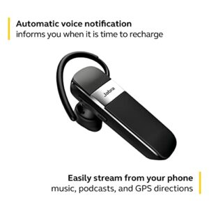 Jabra Talk 15 SE Mono Bluetooth Headset – Wireless Single Ear Headset with Built-in Microphone, up to 7 Hours Talk Time, Media Streaming, Black